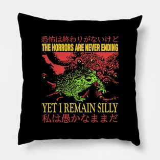 The Horrors Japanese Vintage Frog Pillow