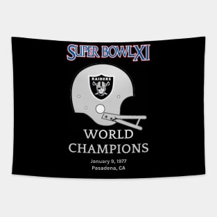 Super Bowl XI Oakland Raiders Tapestry