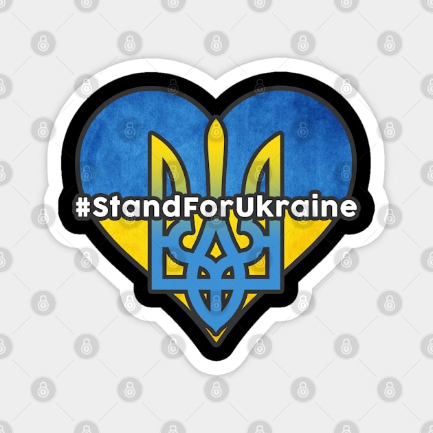 I Stand With Ukrain. Ukrainian flag Magnet by SerenityByAlex