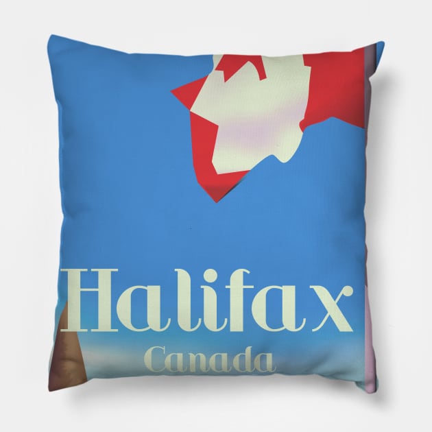 Halifax Canada Pillow by nickemporium1