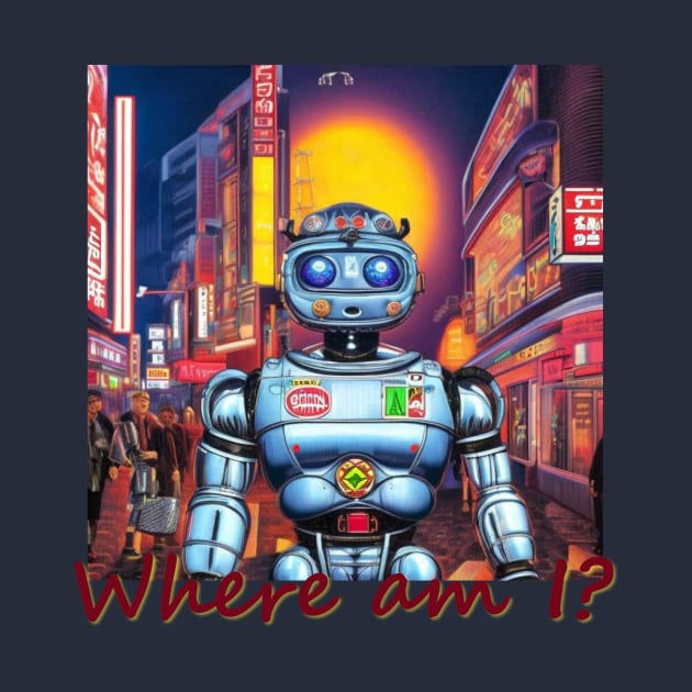 Japan Tokyo Robot 'Where am I?' by Kana Kanjin by erizen