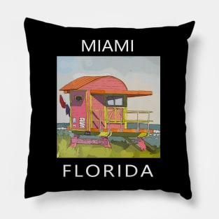 Miami Florida - Welshdesigns Pillow