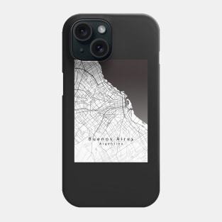 Buenos Aires Argentina City Map Phone Case