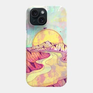 As the gentle river bends Phone Case