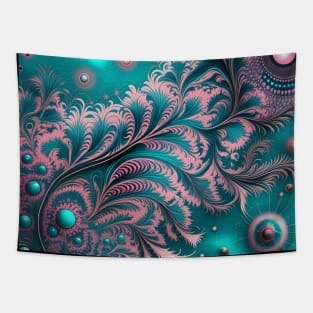 Other Worldly Designs- nebulas, stars, galaxies, planets with feathers Tapestry