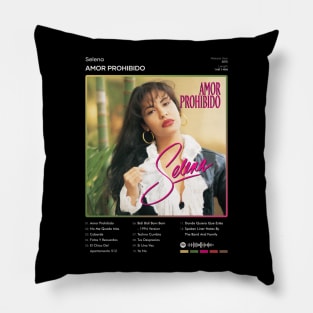 Selena - Amor Prohibido Tracklist Album Pillow