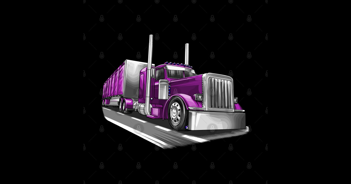 Big Rig Patch — Iron On Badge Embroidered Motif — Truck Red Semi 18 Wheeler #188 - Foto 7