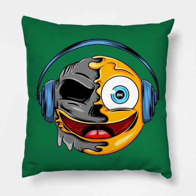 Music Boost 8k Pillow by section8000