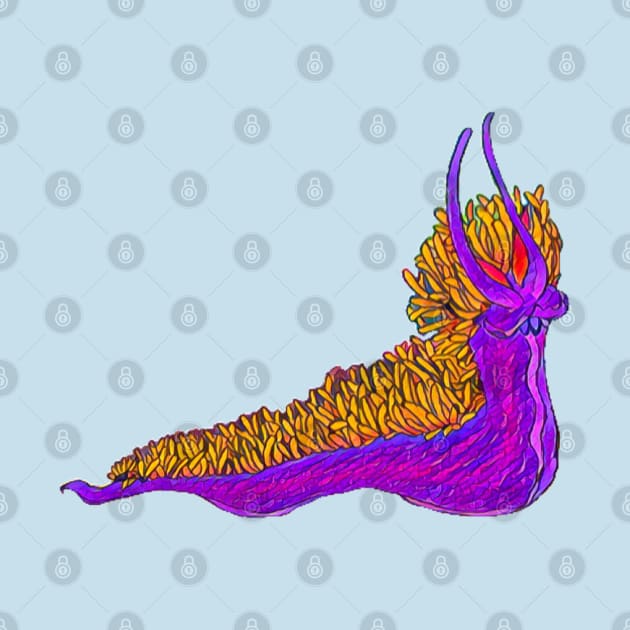 Spanish Shawl Nudibranch III by LuvbuzzArt