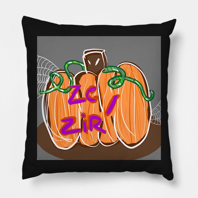 Halloween pumpkin se/zir Pillow by Ech0mun