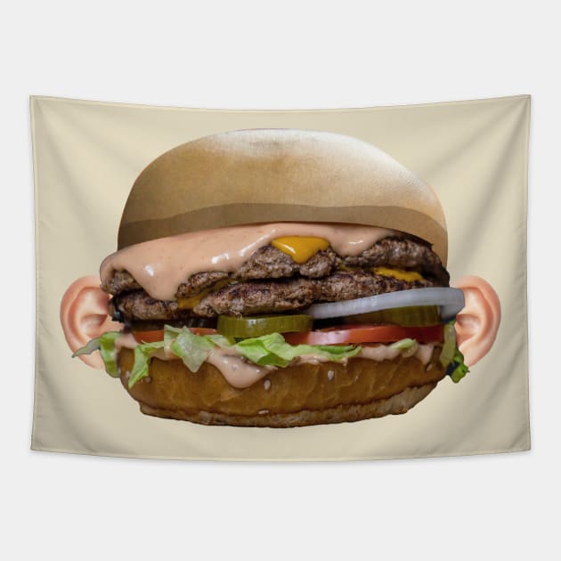 Weird Burger Design 2 Tapestry by CreamPie