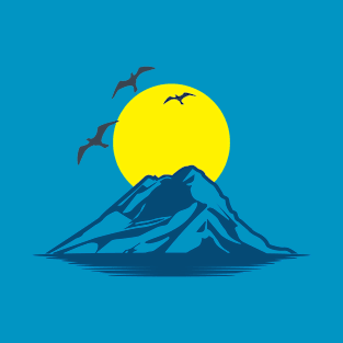 mountain view and sun T-Shirt