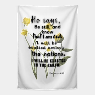 Psalms 46:10 Famous Bible Verse. Tapestry