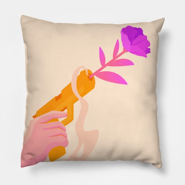 It's now or never Pillow by Aurore Thill