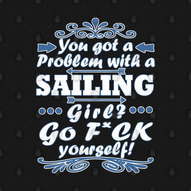 Sailing Sailboat Sea Women Girls Captain by FindYourFavouriteDesign