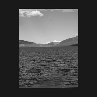 Francois Lake black and white photo T-Shirt