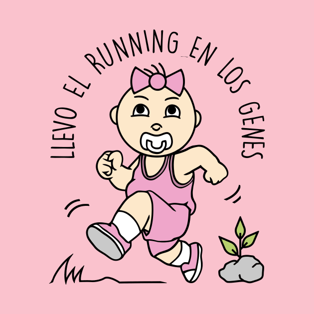 Llevo el running en los genes (versión niña). by Yolanda84