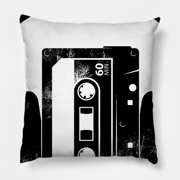 Music retro style Pillow by clingcling