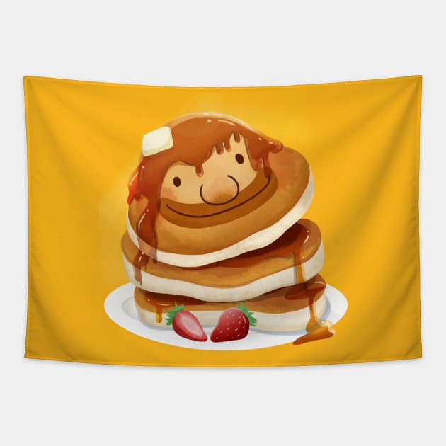 Pancake Smile Tapestry by Art By Ridley