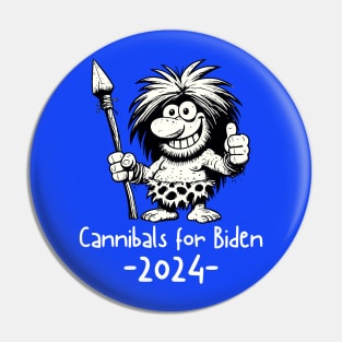 Cannibals for Biden 2024 Pin