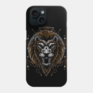 Lion / Urban Streetwear / Silver Lion Phone Case