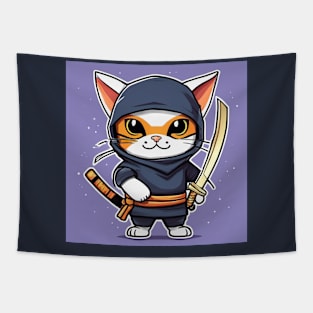 ninja kitten Tapestry