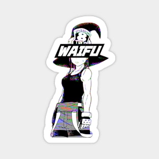 WAIFU (GLITCH) - SAD JAPANESE ANIME AESTHETIC Magnet