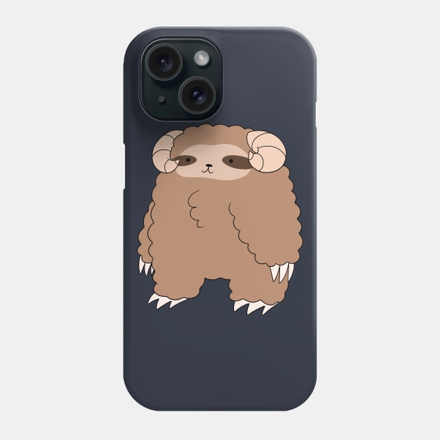 Ram Sloth Phone Case by saradaboru