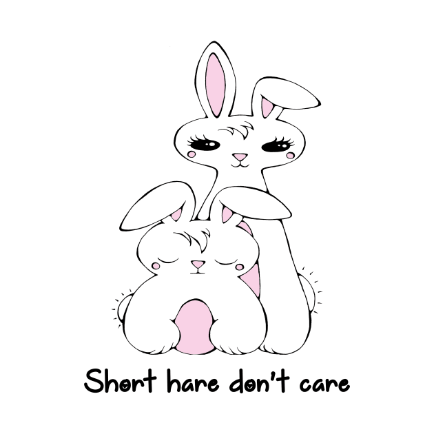 Short Hare Don't Care - Kawaii Bunnies by AdrienneAllen