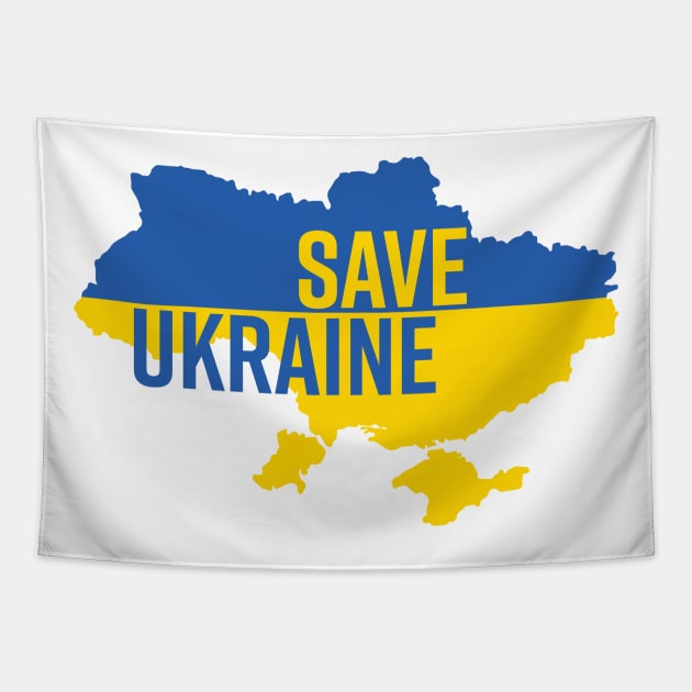 SAVE UKRAINE - PROTEST Tapestry by ProgressiveMOB