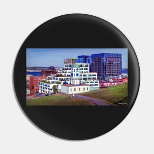 Halifax Town Clock & Halifax Skyline Pin