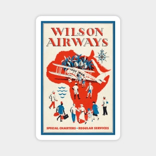 Wilson Airways Vintage Poster 1937 Magnet