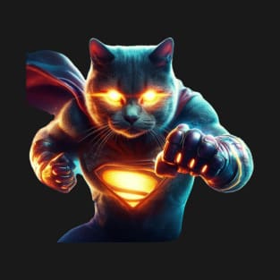 Angry Superhero Cat T-Shirt