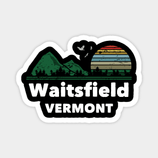 Mountain Sunset Flying Birds Outdoor Waitsfield Vermont Magnet