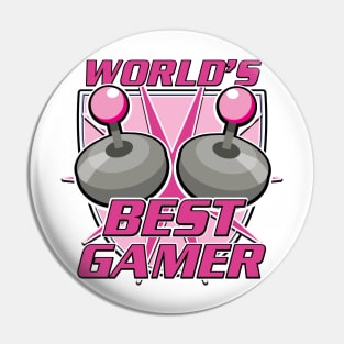 World's Best Gamer logo Pin