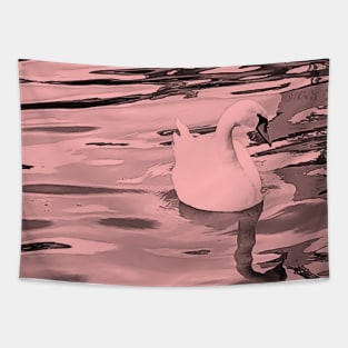 Duck in the water Tapestry