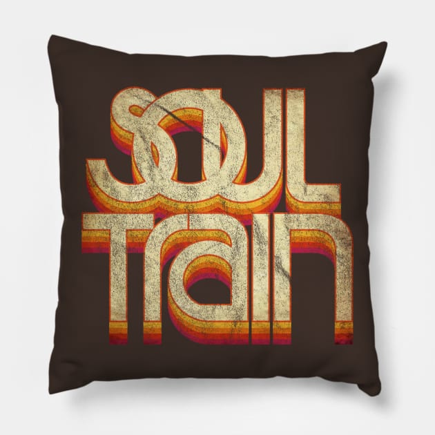 Soul Train \\ Vintage Pillow by tioooo