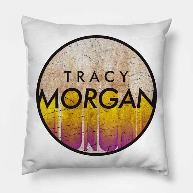 Tracy Morgan - VINTAGE YELLOW CIRCLE Pillow by GLOBALARTWORD