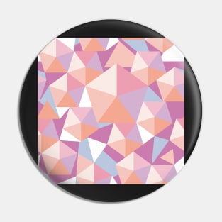 polychrome pentagon flow in pink, violet and light blue Pin