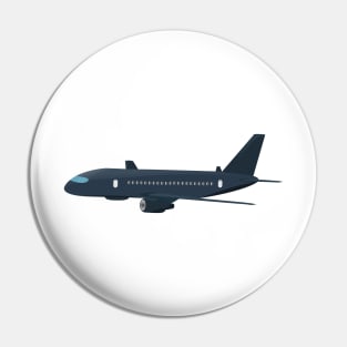 Airplane sticker vector illustration, travel logo design. Passenger plane icon. Pin