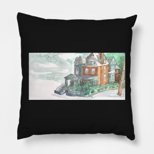 Historic House in Germantown, Philadelphia Pillow