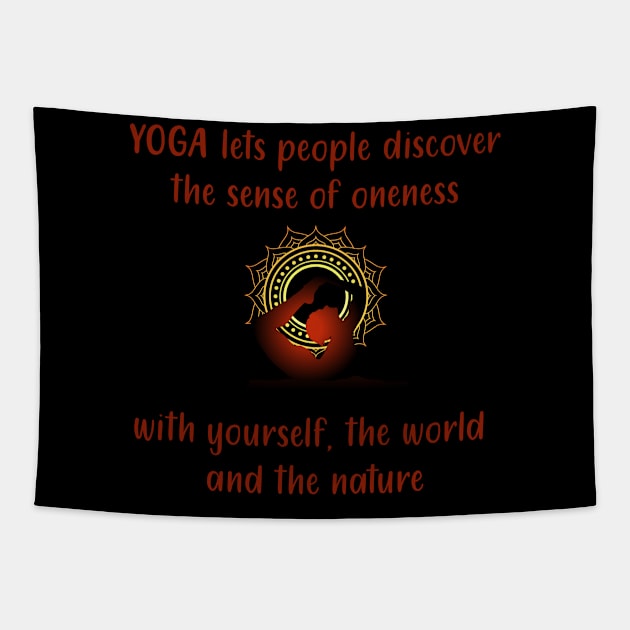 YOGA International Day Tapestry by rajjuneja