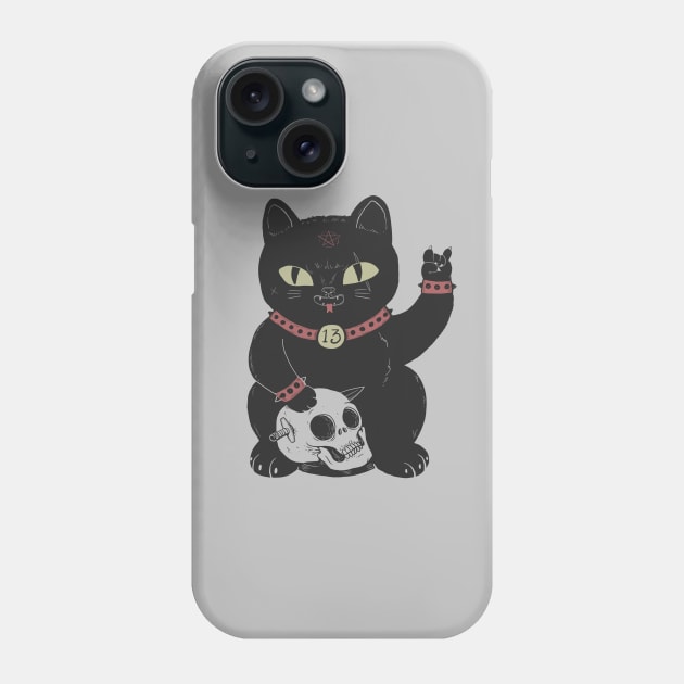 Misfortune Cat Phone Case by ppmid