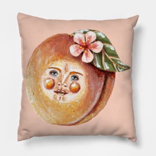 Peachy Pete the peach head Pillow