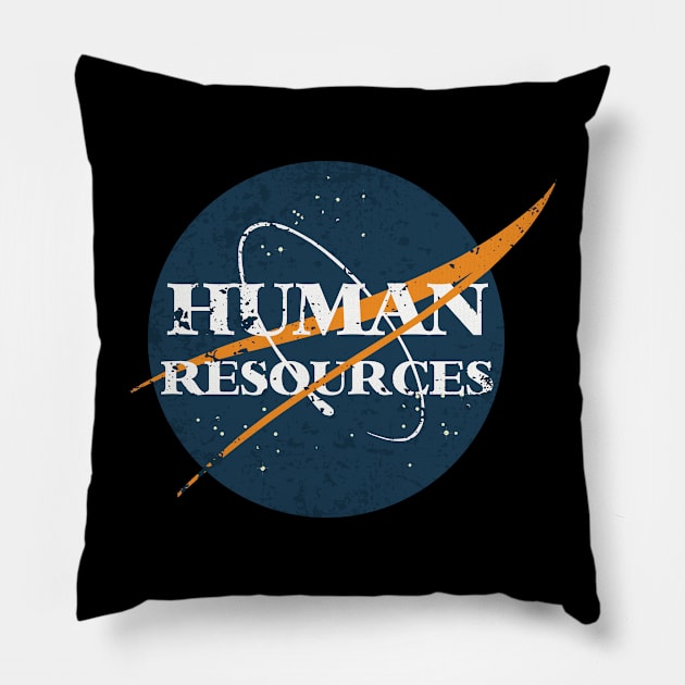 Human Resources Space Vintage Pillow by orlumbustheseller