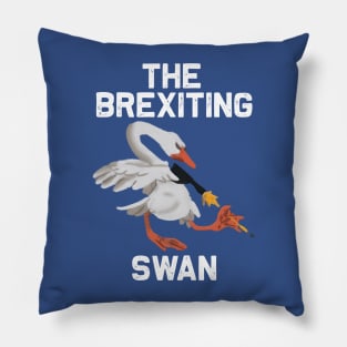 Brexiting Swan Pillow