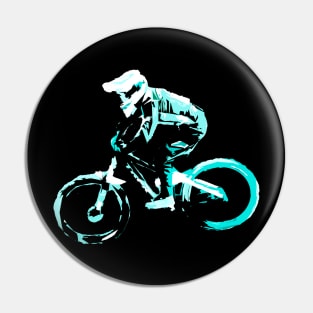 mtb downhill blue Pin