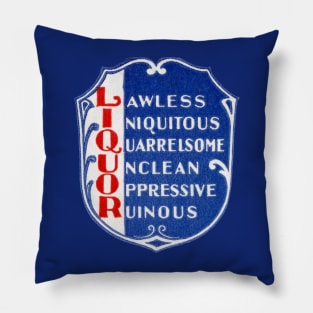 1930s Prohibition of Alcohol Pillow