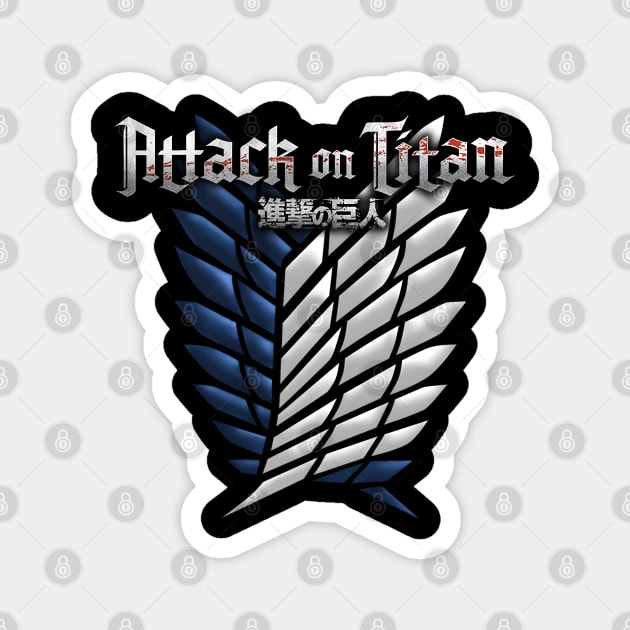 Attack on Titan Wings of Freedom Emblem Magnet by Otaku Vibes