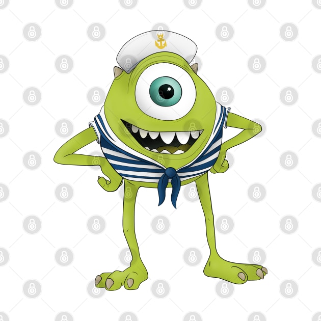 First Mate Mike: Mike Wazowski as Cruise Ship First Mate by ShutterStudios